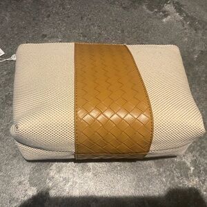 Shiraleah Tan and Brown Clutch/Pouch